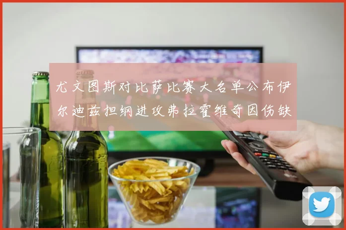 尤文图斯对比萨比赛大名单公布伊尔迪兹担纲进攻弗拉霍维奇因伤缺席